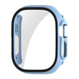 For Apple Watch Ultra / Ultra 2 49mm ENKAY PC Frame 9H Tempered Glass Case(Blue) - Watch Cases by ENKAY