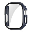 For Apple Watch Ultra / Ultra 2 49mm ENKAY PC Frame 9H Tempered Glass Case(Dark Blue) - Watch Cases by ENKAY