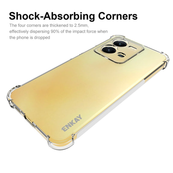 For vivo V25 5G Global ENKAY Clear TPU Shockproof Phone Case