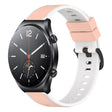 For Xiaomi MI Watch S1 22mm Two-Color Silicone Watch Band(Pink+White)