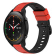 For Xiaomi MI Watch S1 Pro 22mm Two-Color Silicone Watch Band(Red+Black)