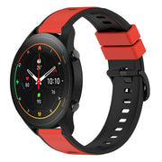 For Xiaomi MI Watch S1 Pro 22mm Two-Color Silicone Watch Band(Red+Black)