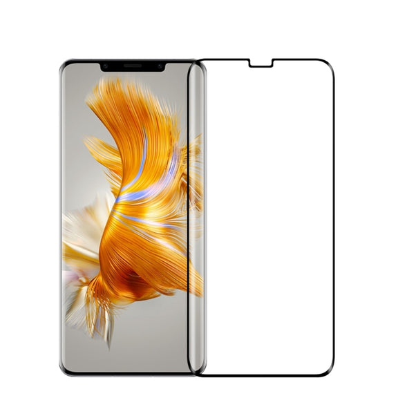 For Huawei Mate 50 Pro PINWUYO 9H 3D Hot Bending Tempered Glass Film(Black)