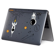 For MacBook Air 13.6 2022/2024  A2681 (M2) / A3113  (M3) ENKAY Hat-Prince Spaceman Pattern Protective Crystal Case Cover Hard Shell(Spaceman No.1)