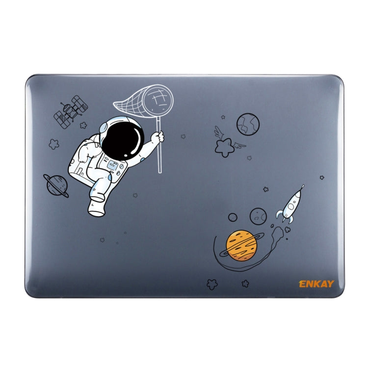 For MacBook Air 13.6 inch  A2681 ENKAY Hat-Prince Spaceman Pattern Protective Crystal Case Cover Hard Shell(Spaceman No.2)