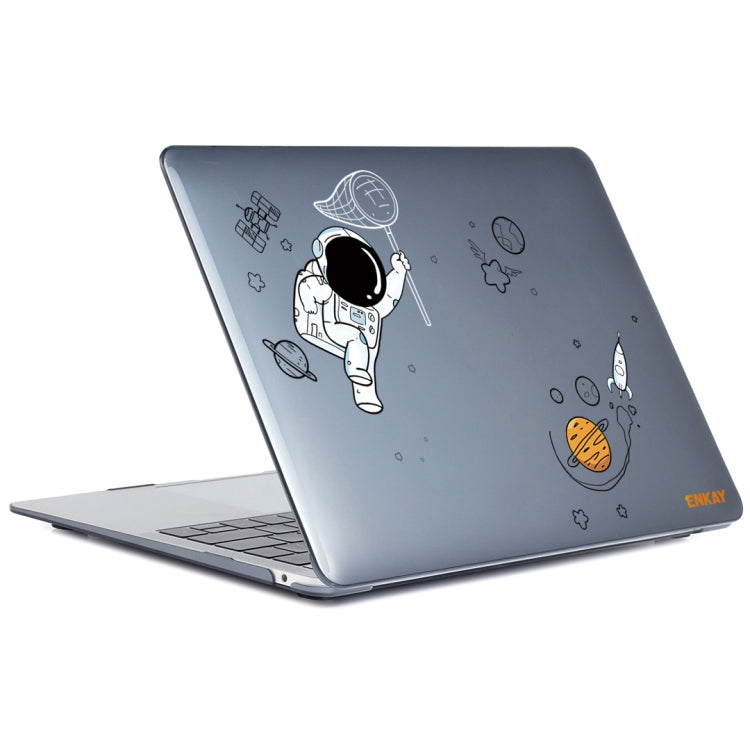 For MacBook Air 13.6 inch  A2681 ENKAY Hat-Prince Spaceman Pattern Protective Crystal Case Cover Hard Shell(Spaceman No.2)