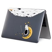For MacBook Air 13.6 2022/2024  A2681 (M2) / A3113  (M3) ENKAY Hat-Prince Spaceman Pattern Protective Crystal Case Cover Hard Shell(Spaceman No.3)
