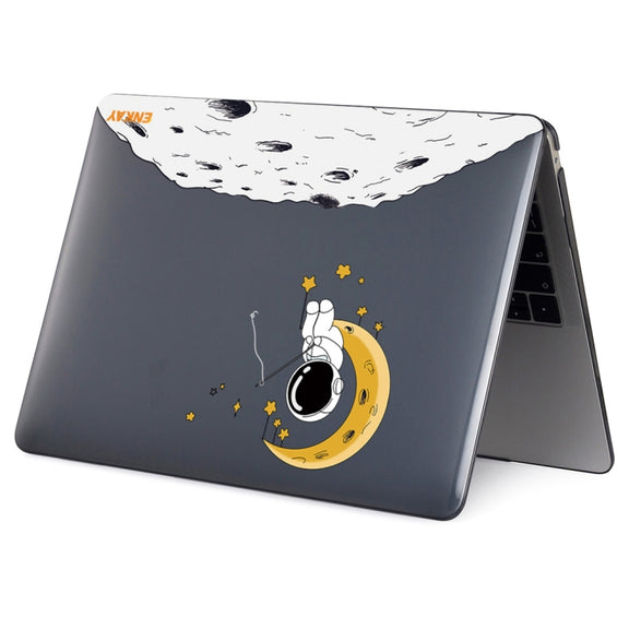 For MacBook Air 13.6 2022/2024  A2681 (M2) / A3113  (M3) ENKAY Hat-Prince Spaceman Pattern Protective Crystal Case Cover Hard Shell(Spaceman No.3)