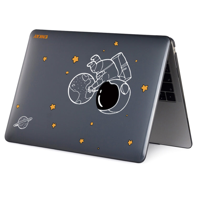 For MacBook Air 13.6 inch  A2681 ENKAY Hat-Prince Spaceman Pattern Protective Crystal Case Cover Hard Shell(Spaceman No.5)