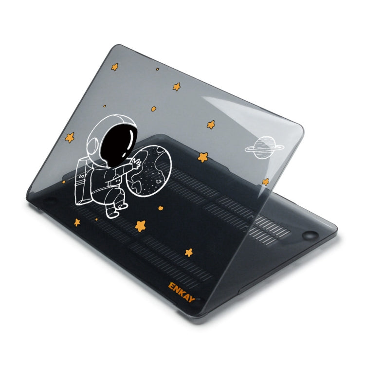 For MacBook Air 13.6 inch  A2681 ENKAY Hat-Prince Spaceman Pattern Protective Crystal Case Cover Hard Shell(Spaceman No.5)