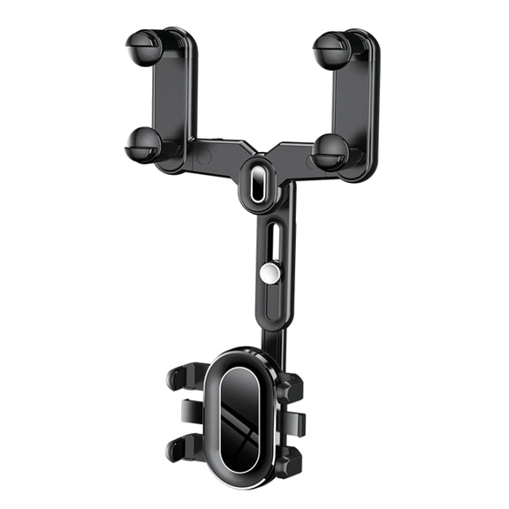 H03 Car Rearview Mirror Mobile Phone Holder 360 Rotation Foldable