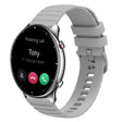 For Amazfit GTR 2 22mm Wavy Dotted Solid-Color Silicone Watch Band(Gray) - Watch Bands by PMC TechLife | Online Shopping South Africa | PMC TechLife | Buy Now Pay Later Mobicred
