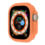 For Apple Watch Ultra 49mm ENKAY Solid Color Protective Soft TPU Frame Case(Orange)