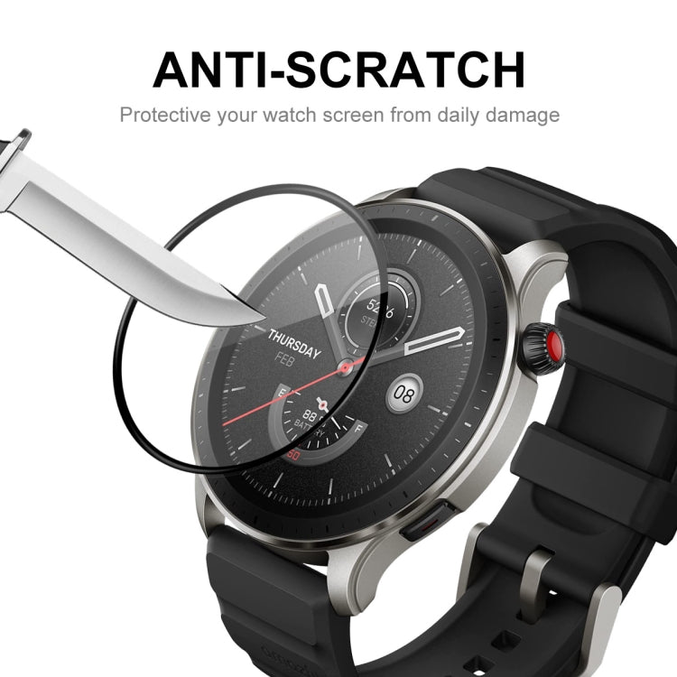 2pcs For Amazfit GTR 4 ENKAY 3D Full Coverage Soft PC Edge + PMMA HD Screen Protector Film