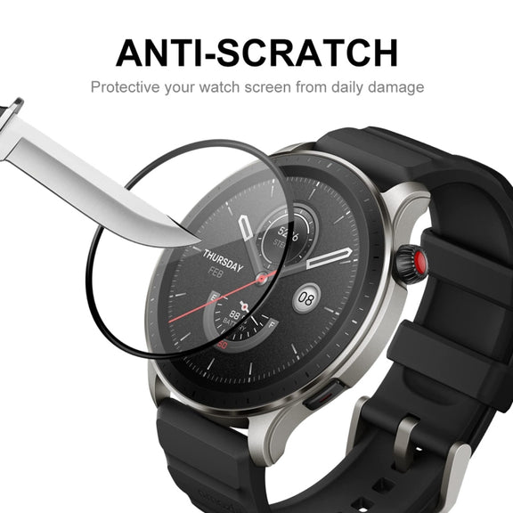 2pcs For Amazfit GTR 4 ENKAY 3D Full Coverage Soft PC Edge + PMMA HD Screen Protector Film