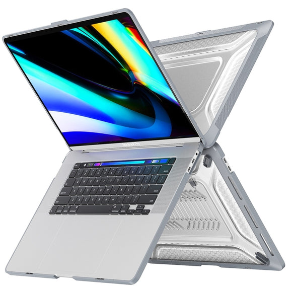 For MacBook Pro 16 A2141 ENKAY Hat-Prince 3 in 1 Protective Bracket  Case Cover Hard Shell with TPU Keyboard Film / Anti-dust Plugs, Version:EU(Blue)