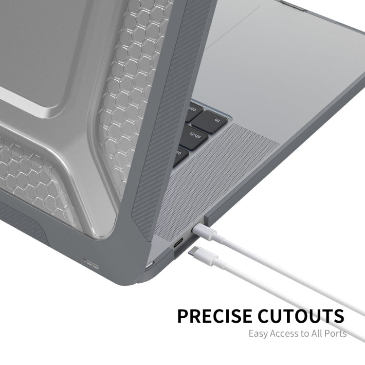 For MacBook Pro 16 A2141 ENKAY Hat-Prince 3 in 1 Protective Bracket  Case Cover Hard Shell with TPU Keyboard Film / Anti-dust Plugs, Version:EU(Grey)