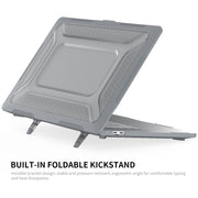 For MacBook Pro 16 A2141 ENKAY Hat-Prince 3 in 1 Protective Bracket  Case Cover Hard Shell with TPU Keyboard Film / Anti-dust Plugs, Version:EU(Grey)