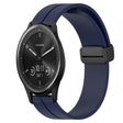 Compatible with Garmin Vivomove Sport 20mm Solid Color Magnetic Clasp Silicone Watch Band(Midnight Blue) - free shipping - PMC TechLife - Order now!