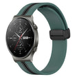 For Huawei GT2 Pro 22mm Folding Magnetic Clasp Silicone Watch Band(Olive Green + Black) - free shipping - PMC TechLife - Order now!