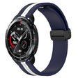 For Honor Watch GS Pro 22mm Folding Magnetic Clasp Silicone Watch Band(Midnight Blue + White) - free shipping - PMC TechLife - Order now!