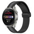 For Huawei Watch 3 Pro New 22mm Folding Magnetic Clasp Silicone Watch Band(Black+Grey) - free shipping - PMC TechLife - Order now!