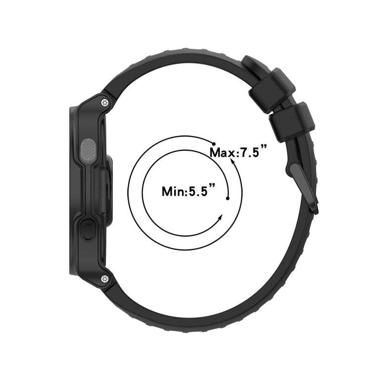 Compatible with Garmin Approach S20 Two-Color Silicone Watch Band(Red+Black)