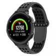 For Garmin Forerunner 235 Two-Color Punched Breathable Silicone Watch Band(Grey+Black) - free shipping - PMC TechLife - Order now!