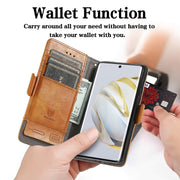 For Huawei  Nova 10 CaseNeoSplicing Dual Magnetic Buckle Leather Phone Case(Khaki)