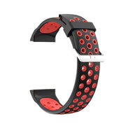 For Huawei Watch GT Cyber Two-Color Breathable Watch Band(Black+Red)