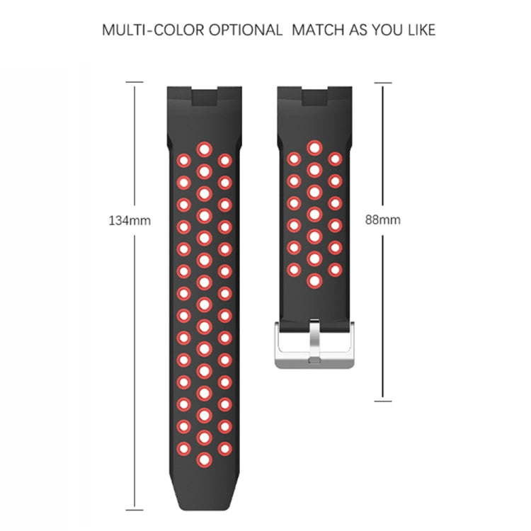 For Huawei Watch GT Cyber Two-Color Breathable Watch Band(Red+Black)