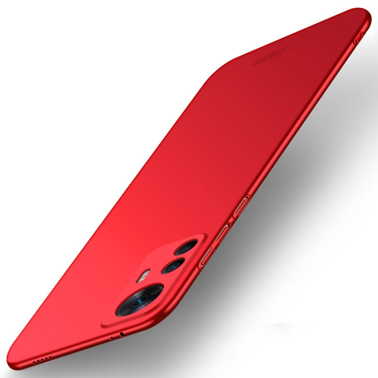For Xiaomi 12T / Redmi K50 Ultra MOFI Micro Frosted PC Ultra-thin Hard Case(Red)