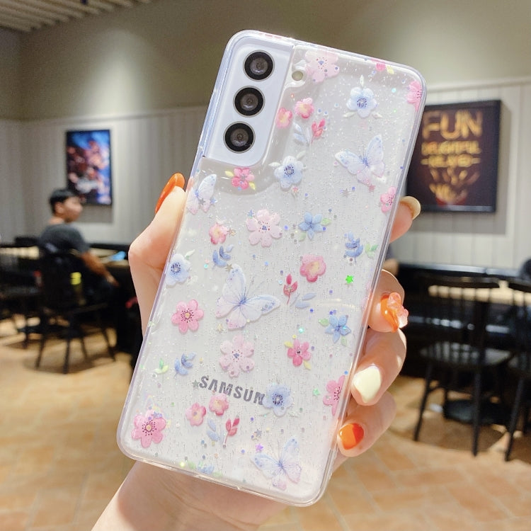 For Samsung Galaxy S20 FE Fresh Small Floral Epoxy TPU Phone Case(Butterflies Love Flowers 6)
