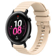 For Huawei Watch GT2 42mm 20mm Wavy Dot Pattern Solid Color Silicone Watch Band(Beige) - free shipping - PMC TechLife - Order now!