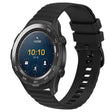 For Huawei Watch 2 20mm Wavy Dot Pattern Solid Color Silicone Watch Band(Black) - free shipping - PMC TechLife - Order now!