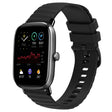 For Amazfit GTS 2 Mini 20mm Wavy Dot Pattern Solid Color Silicone Watch Band(Black) - free shipping - PMC TechLife - Order now!