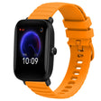 For Amazfit Pop Pro 20mm Wavy Dot Pattern Solid Color Silicone Watch Band(Yellow) - free shipping - PMC TechLife - Order now!