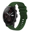 For Amazft 2 Stratos 22mm Wavy Dot Pattern Solid Color Silicone Watch Band(Army Green) - free shipping - PMC TechLife - Order now!