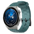 For Huawei Watch GT3 Pro 43mm 20mm Football Pattern Solid Color Silicone Watch Band(Rock Cyan) - free shipping - PMC TechLife - Order now!