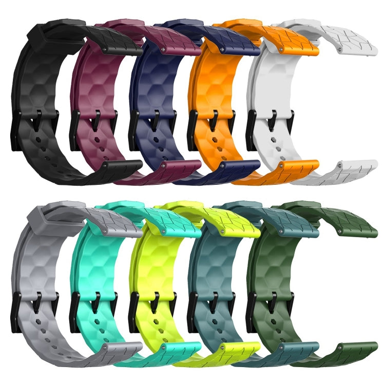 For Amazfit GTS 2 Mini 20mm Football Pattern Solid Color Silicone Watch Band(White)
