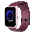 For Amazfit Pop Pro 20mm Football Pattern Solid Color Silicone Watch Band(Wine Red) - free shipping - PMC TechLife - Order now!