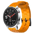 For Amazfit GTR 4 22mm Football Pattern Solid Color Silicone Watch Band(Yellow) - free shipping - PMC TechLife - Order now!