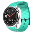 For Amazfit GTR 4 22mm Football Pattern Solid Color Silicone Watch Band(Teal) - free shipping - PMC TechLife - Order now!