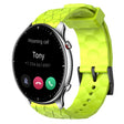 For Amazfit GTR 2 22mm Football Pattern Solid Color Silicone Watch Band(Lime Green) - free shipping - PMC TechLife - Order now!