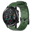 For Honor Magic Watch 2 46mm 22mm Football Pattern Solid Color Silicone Watch Band(Army Green)
