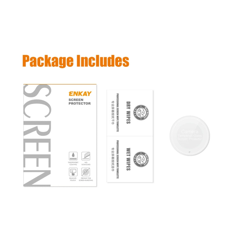 For Honor Magic5 Lite / X9A  ENKAY Hat-Prince 0.2mm 9H Rear Camera Lens Tempered Glass Film
