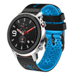 For Amazfit GTR 4 Pro 22mm Perforated Two-Color Silicone Watch Band(Black+Blue) - free shipping - PMC TechLife - Order now!