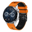 For Huawei Watch GT3 46mm 22mm Perforated Two-Color Silicone Watch Band(Orange+Black) - free shipping - PMC TechLife - Order now!