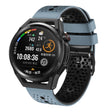 For Huawei Watch GT Runner 22mm Perforated Two-Color Silicone Watch Band(Blue+Grey) - free shipping - PMC TechLife - Order now!