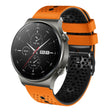 For Huawei GT2 Pro 22mm Perforated Two-Color Silicone Watch Band(Orange+Black) - free shipping - PMC TechLife - Order now!